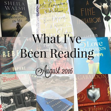 What I've been Reading August 2016
